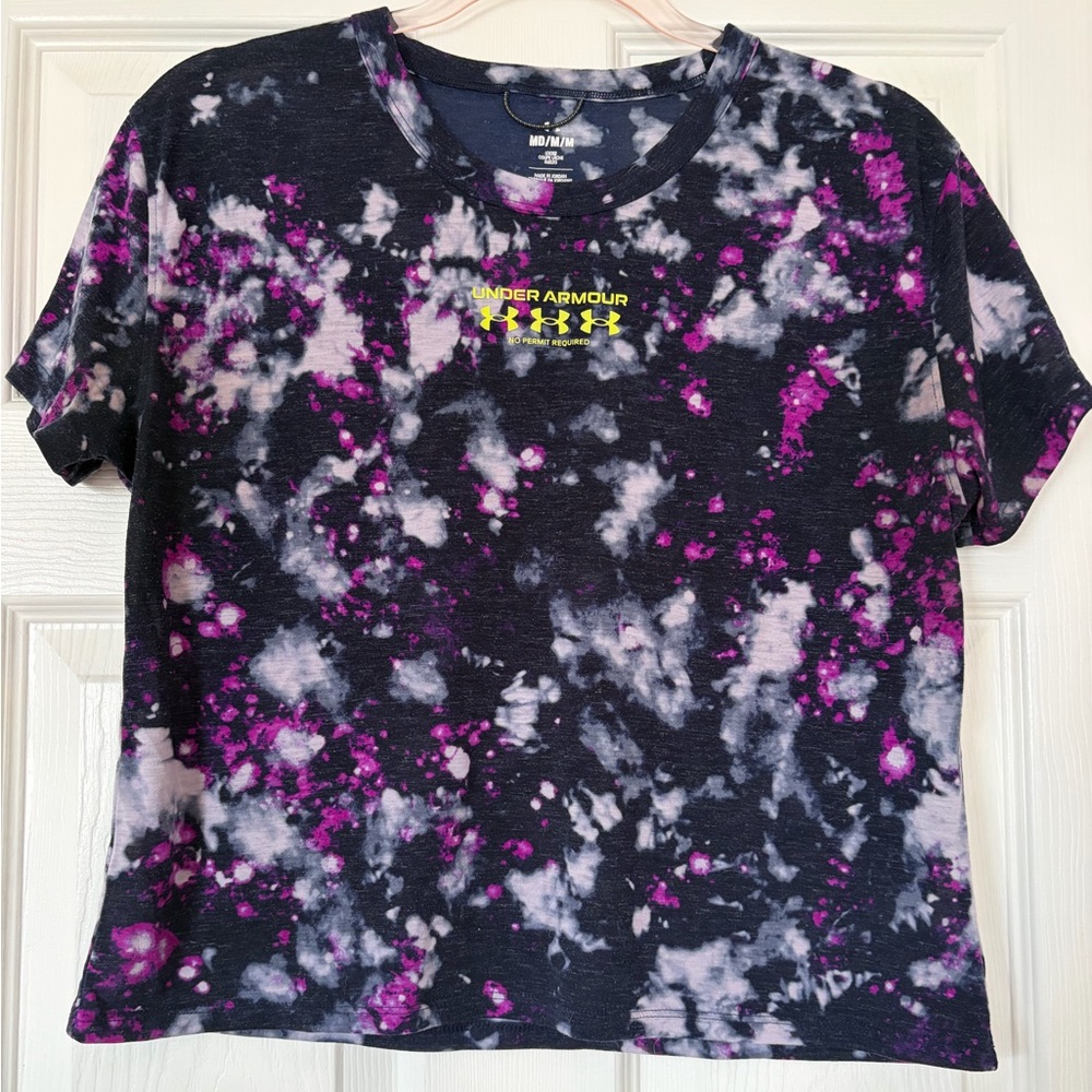 UA cropped Run Cotton T shirt. Oversized M